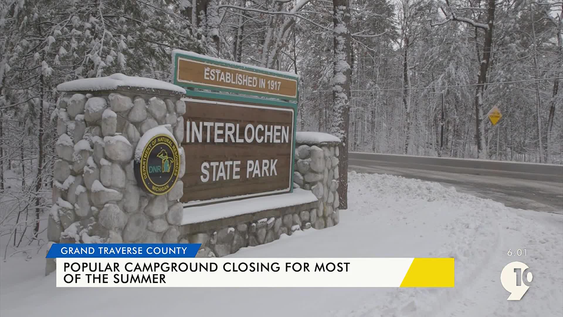 Interlochen State Park will be mostly closed for repairs, upgrades in