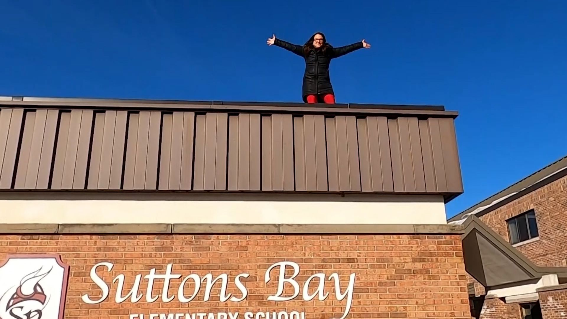 Suttons Bay Elementary School Principal Might Be Sleeping On the Roof