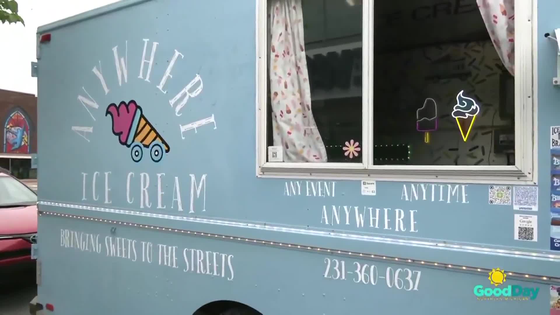 Anywhere Ice Cream Truck goes anywhere: Even to Good Day Northern Michigan