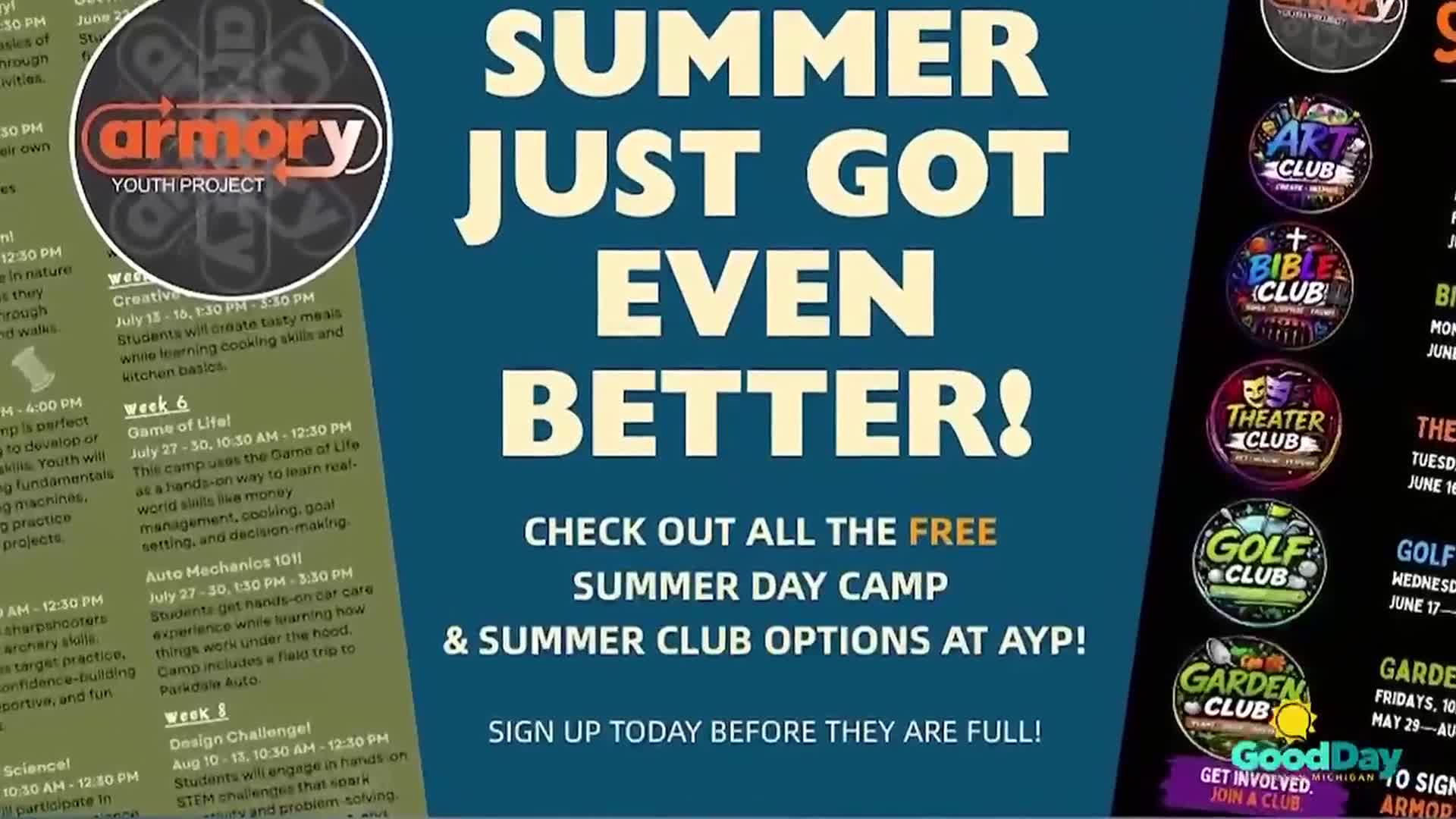 Manistee’s Armory Youth Project offers free summer camps