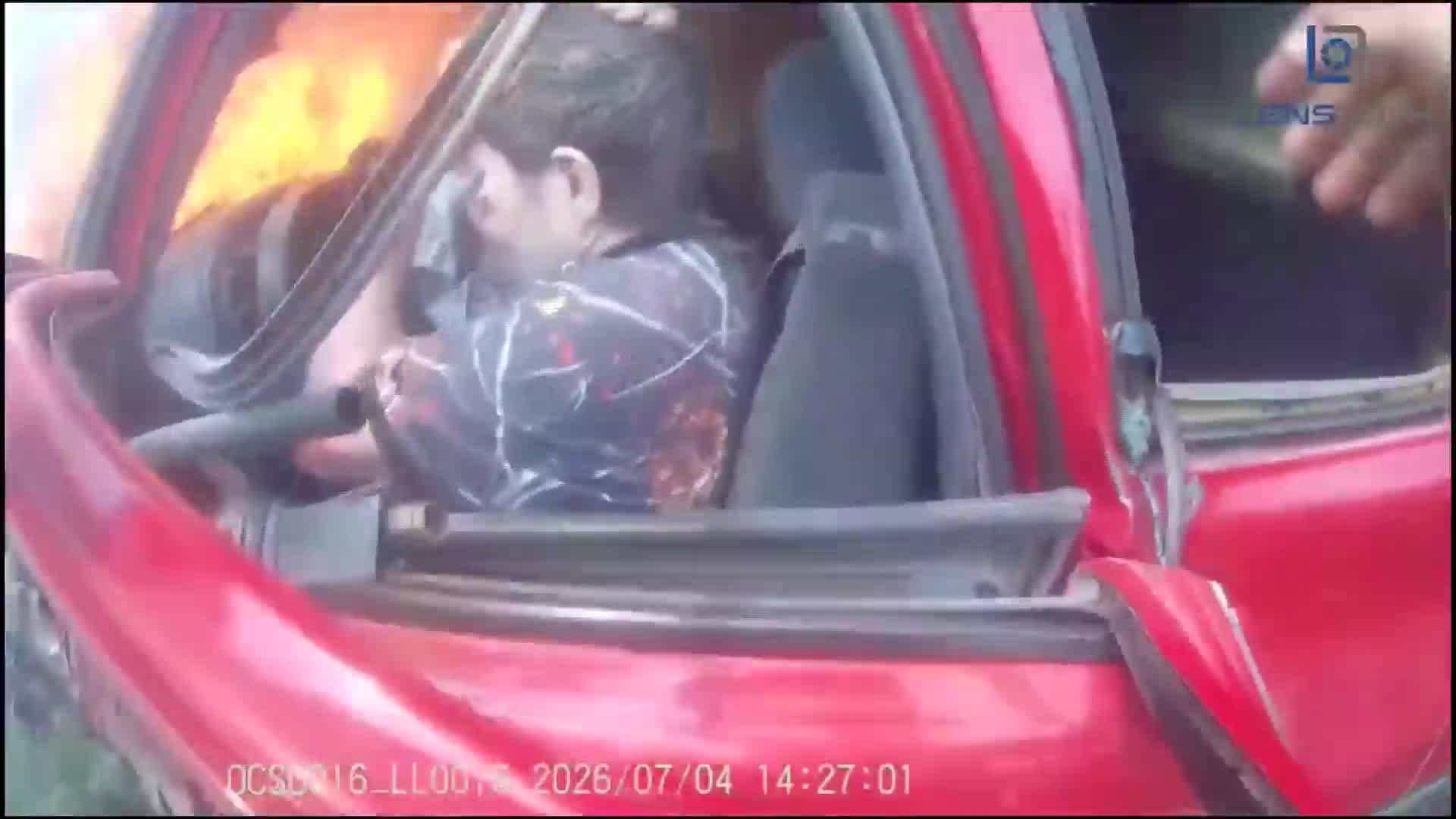 Deputy credited with saving man’s life in burning truck rescue
