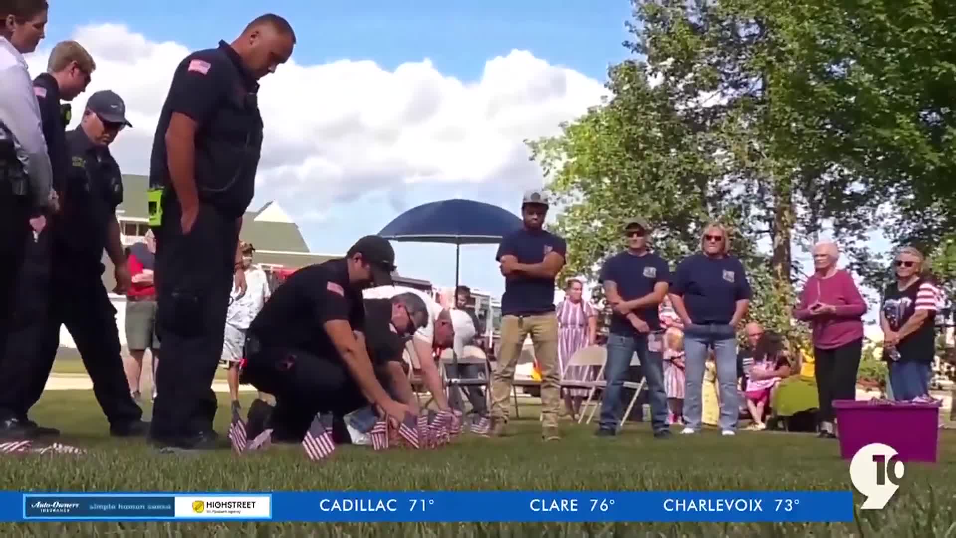 First responders, volunteers place 3,000 flags in Sault Ste. Marie