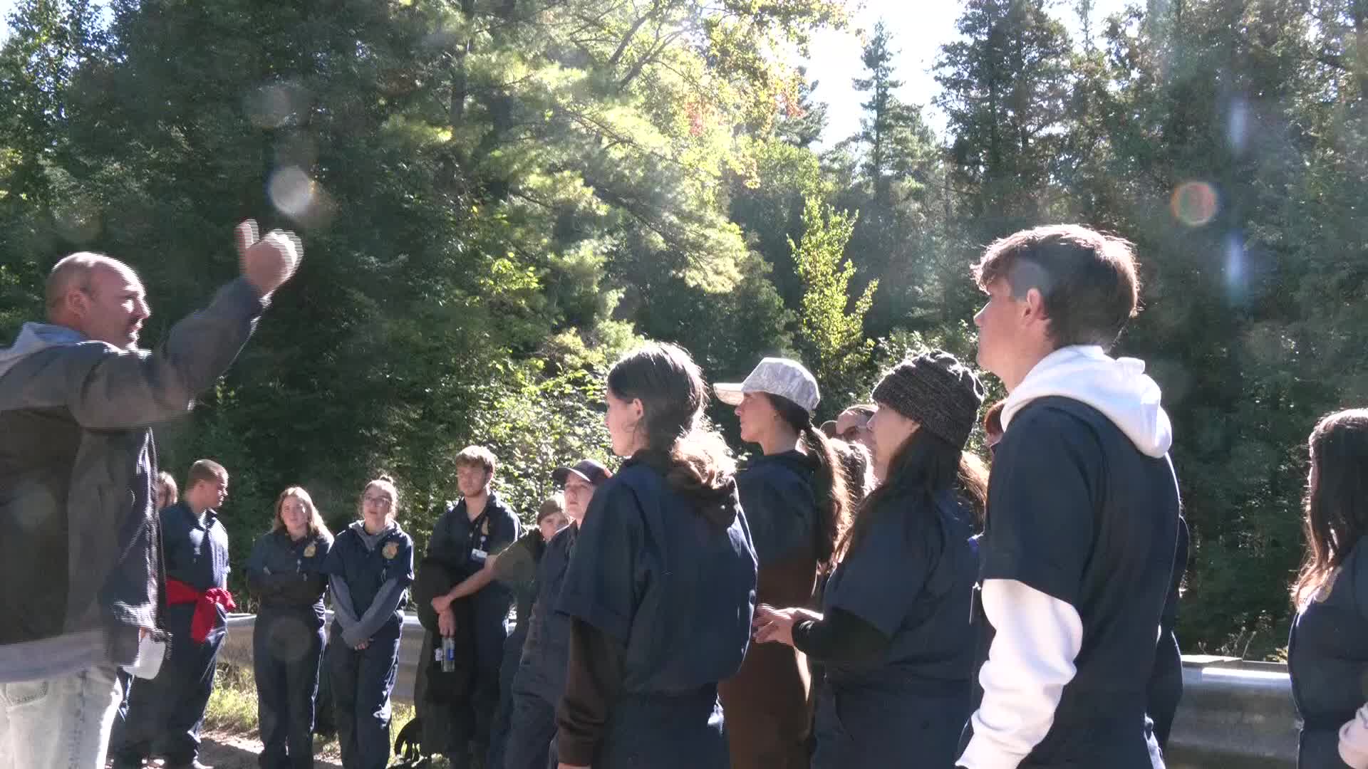 High schoolers conduct hands-on environmental research at Kalkaska farm